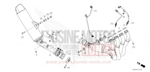 EXHAUST MUFFLER CBR1000SPR de 2024
